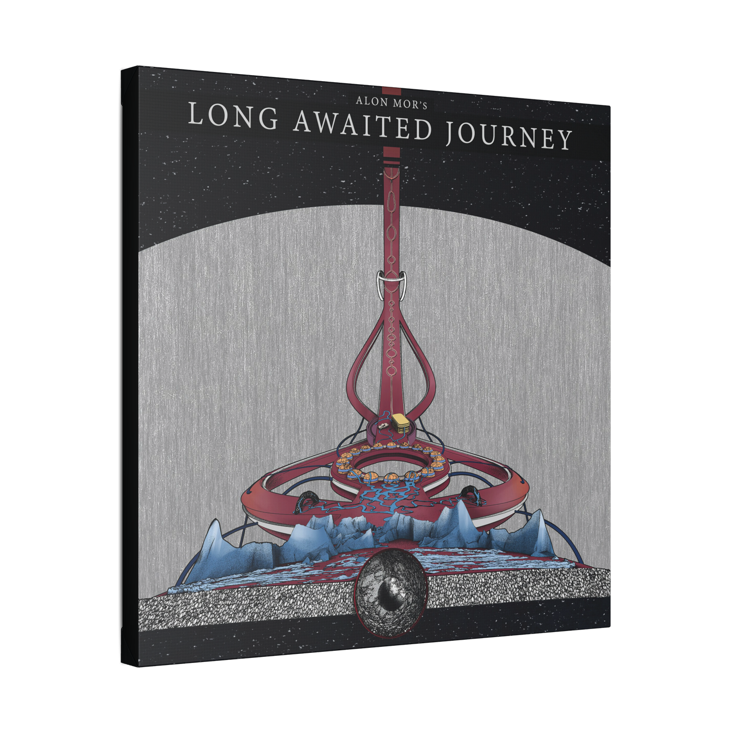 Long Awaited Journey canvas print displaying the Long Awaited Journey album artwork by Alon Mor.