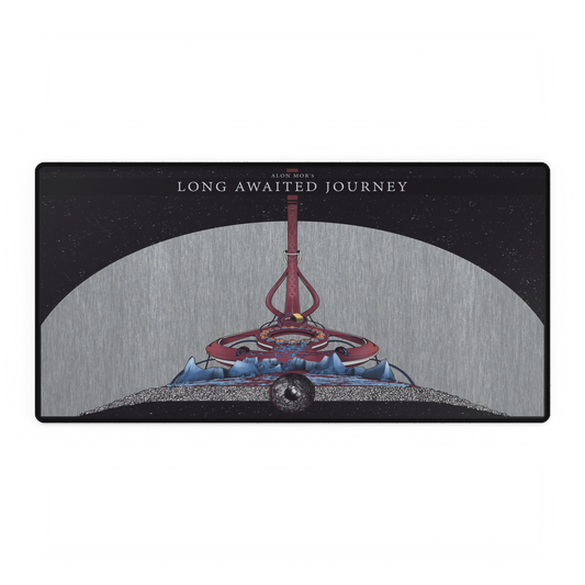 Long Awaited Journey desk mat featuring the Long Awaited Journey album artwork by Alon Mor.