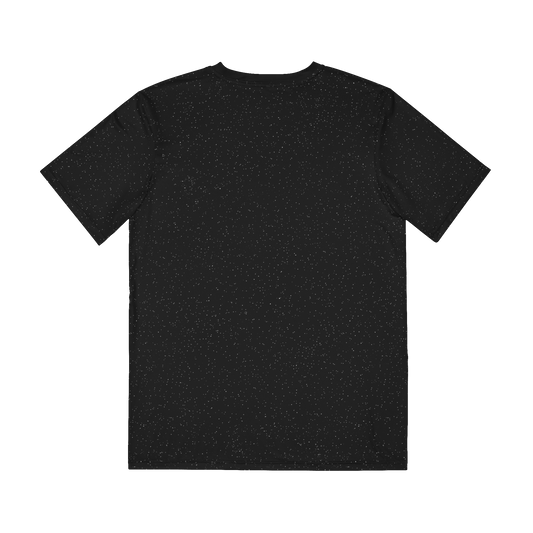 Long Awaited Journey T-shirt featuring artwork from Alon Mor’s Long Awaited Journey, back view.